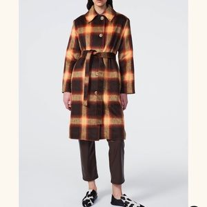 Rodebjer Mina Plaid Check Coat